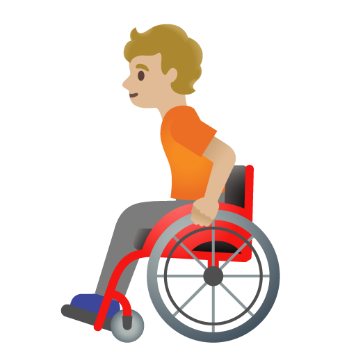 Person in Manual Wheelchair: Medium-Light Skin Tone, the previous design