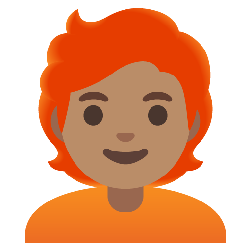 Person: Medium Skin Tone, Red Hair, the design in this release