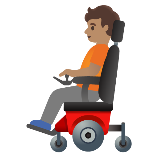 Person in Motorized Wheelchair: Medium Skin Tone, the previous design