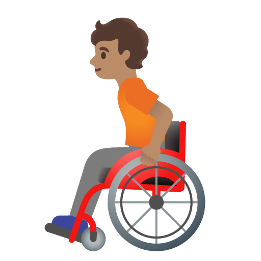 Person in Manual Wheelchair: Medium Skin Tone, the previous design