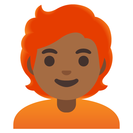 Person: Medium-Dark Skin Tone, Red Hair, the design in this release