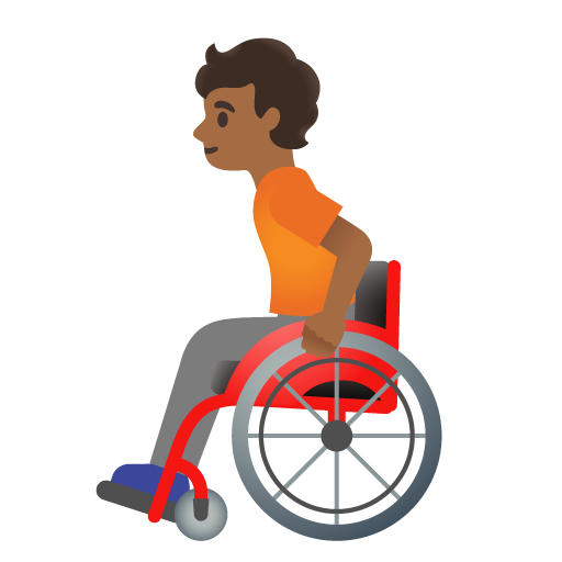 Person in Manual Wheelchair: Medium-Dark Skin Tone, the previous design