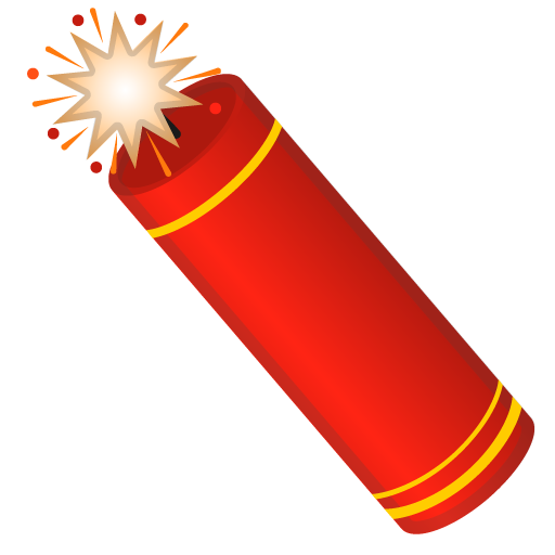 Firecracker as drawn by Google in Android 11.0