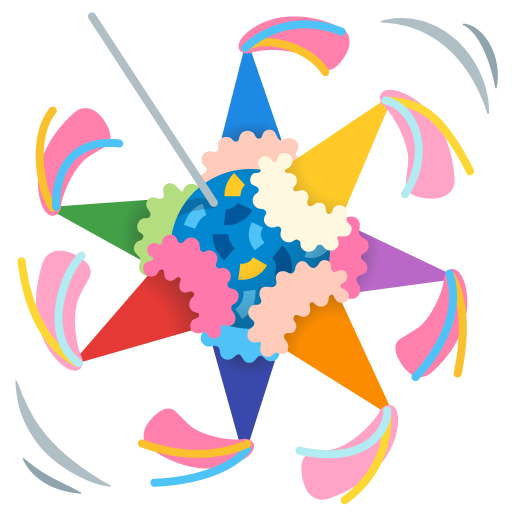 Piñata as drawn by Google in Android 11.0