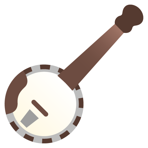 Banjo as drawn by Google in Android 11.0