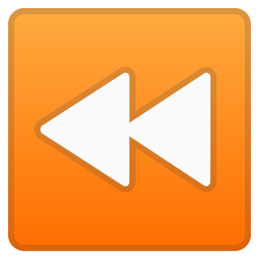 Fast Reverse Button as drawn by Google in Android 11.0