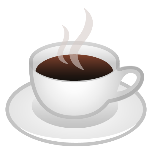 Hot Beverage as drawn by Google in Android 11.0