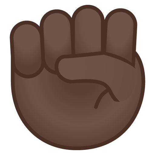 Raised Fist: Dark Skin Tone, the previous design
