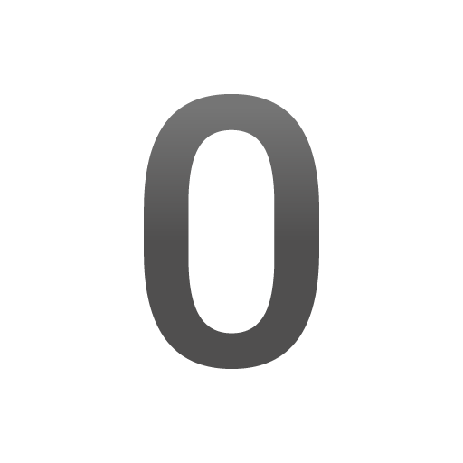 Digit Zero as drawn by Google in Android 11.0