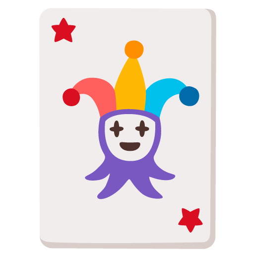 Joker as drawn by Google in Android 12.0