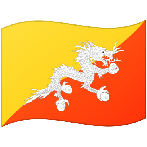 Flag: Bhutan as drawn by Google in Android 12.0