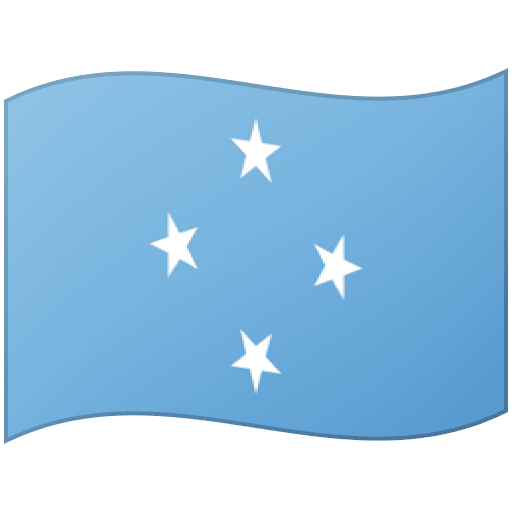 Flag: Micronesia as drawn by Google in Android 12.0