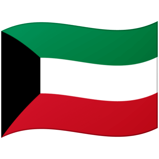 Flag: Kuwait as drawn by Google in Android 12.0