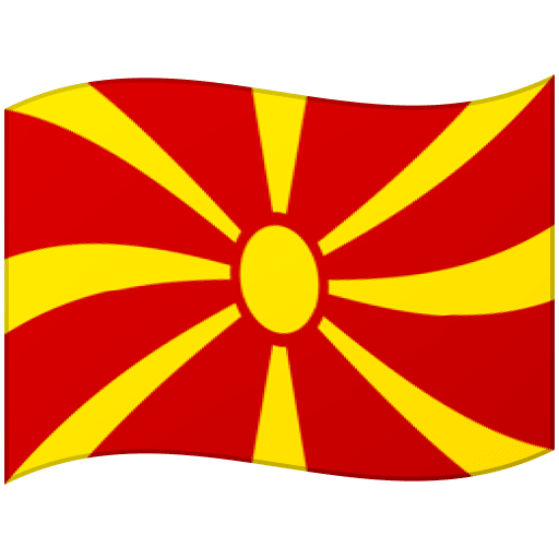 Flag: North Macedonia as drawn by Google in Android 12.0
