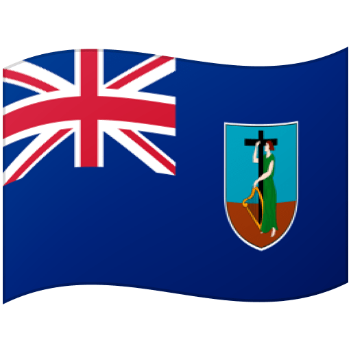 Bandeira: Montserrat as drawn by Google in Android 12.0