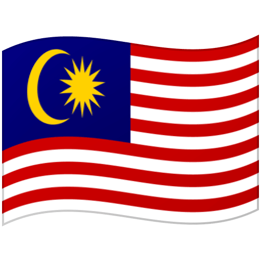 Flag: Malaysia as drawn by Google in Android 12.0