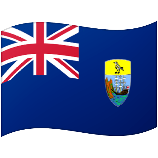 Flag: St. Helena as drawn by Google in Android 12.0