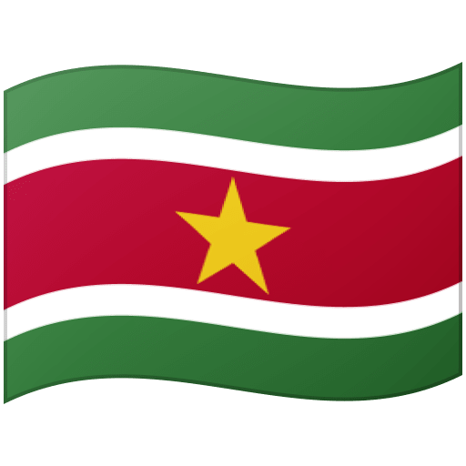 Flag: Suriname as drawn by Google in Android 12.0