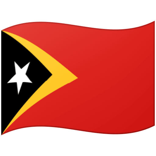 Flag: Timor-Leste as drawn by Google in Android 12.0