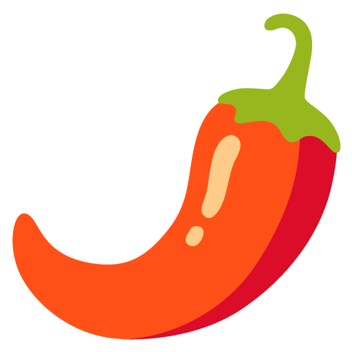 Hot Pepper as drawn by Google in Android 12.0