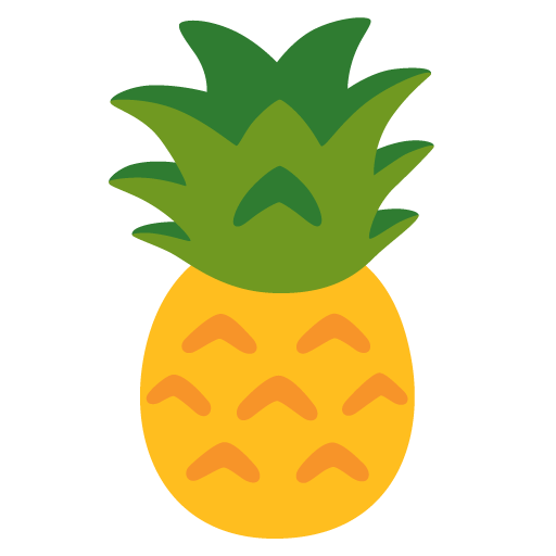 파인애플 as drawn by Google in Android 12.0
