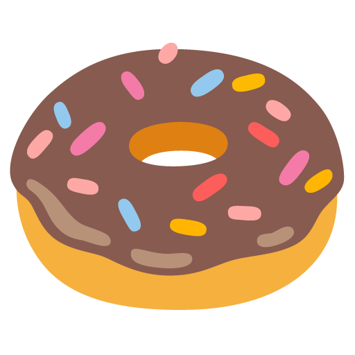 Doughnut as drawn by Google in Android 12.0