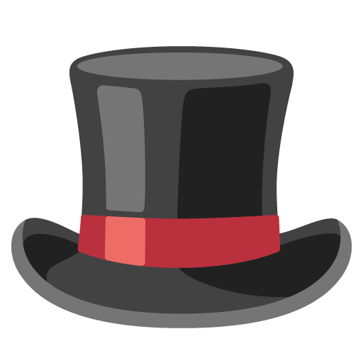Top Hat as drawn by Google in Android 12.0