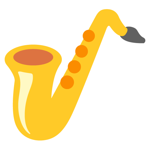 Saxophone as drawn by Google in Android 12.0