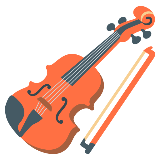 Violin as drawn by Google in Android 12.0