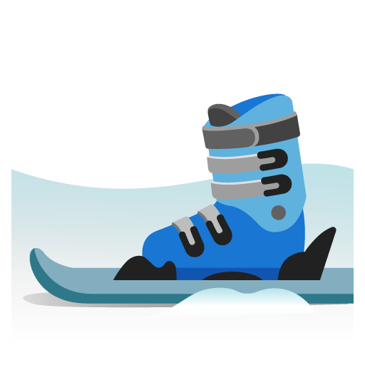 Skis as drawn by Google in Android 12.0