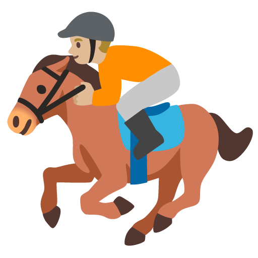 Horse Racing: Medium-Light Skin Tone, the design in this release