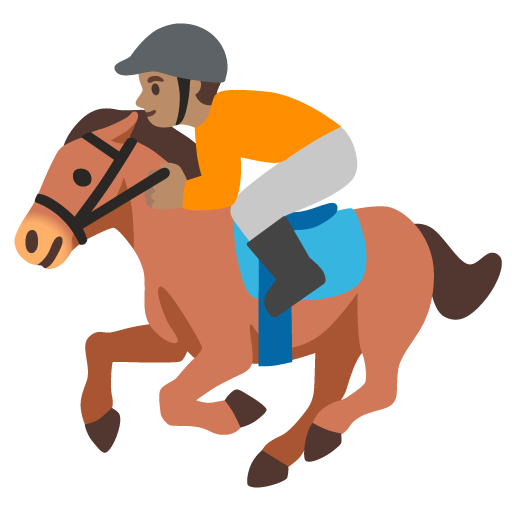 Horse Racing: Medium Skin Tone, the design in this release