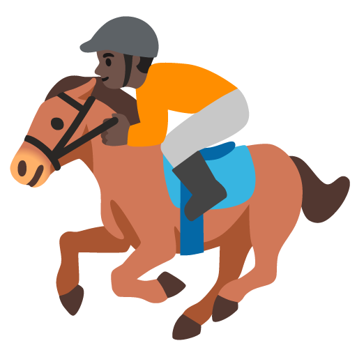 Horse Racing: Dark Skin Tone, the design in this release