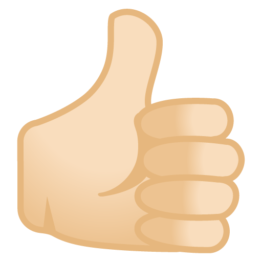 Thumbs up: Light Skin Tone, the design in this release