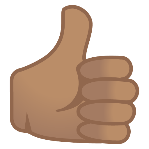 Thumbs up: Medium Skin Tone, the design in this release