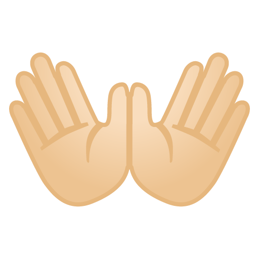 Open Hands: Light Skin Tone, the design in this release