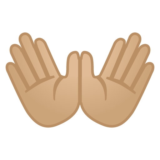 Open Hands: Medium-Light Skin Tone, the design in this release