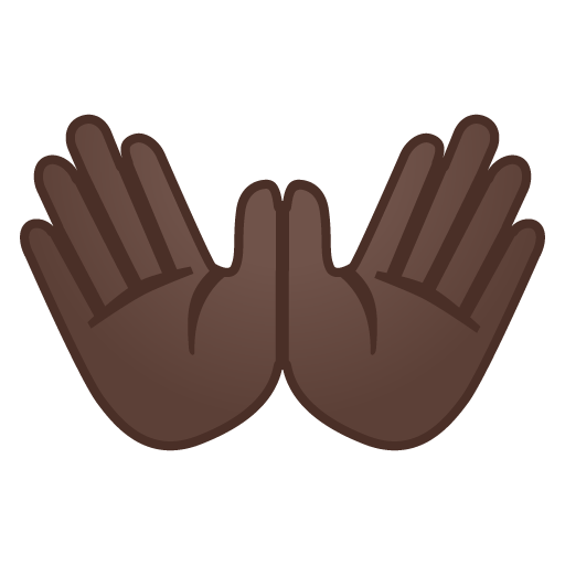 Open Hands: Dark Skin Tone, the design in this release