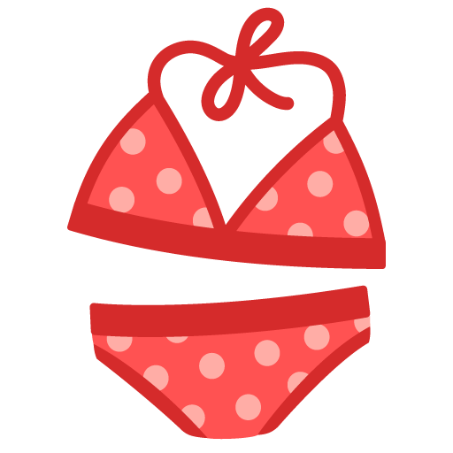Bikini as drawn by Google in Android 12.0