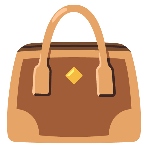 Handbag as drawn by Google in Android 12.0