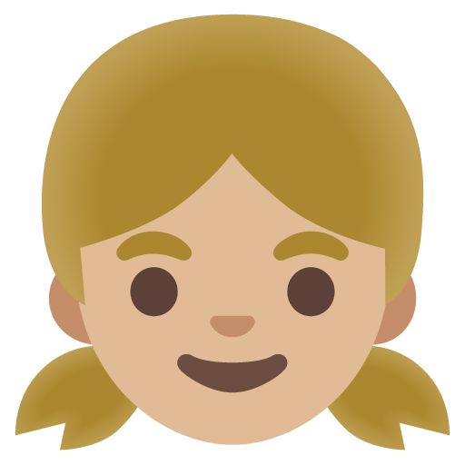 Girl: Medium-Light Skin Tone, the previous design