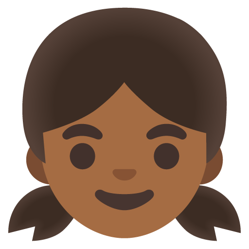 Girl: Medium-Dark Skin Tone, the previous design