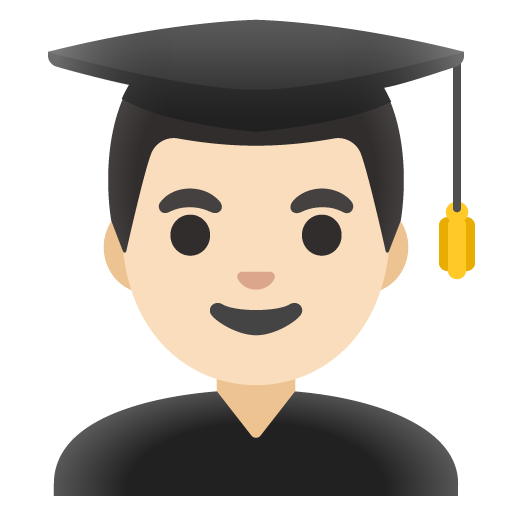 Man Student: Light Skin Tone, the previous design