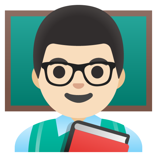 Man Teacher: Light Skin Tone, the previous design