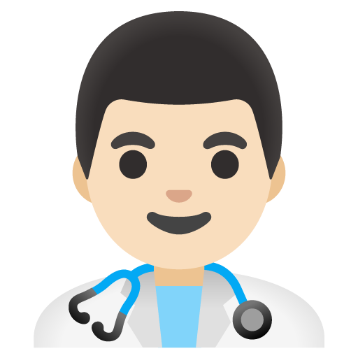 Man Health Worker: Light Skin Tone, the previous design