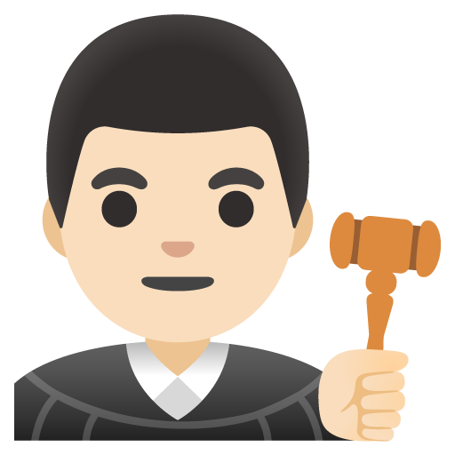 Man Judge: Light Skin Tone, the previous design