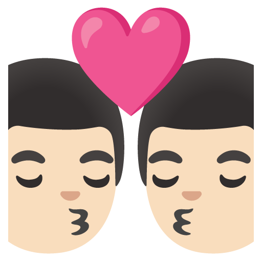 Kiss: Man, Man, Light Skin Tone, the design in this release