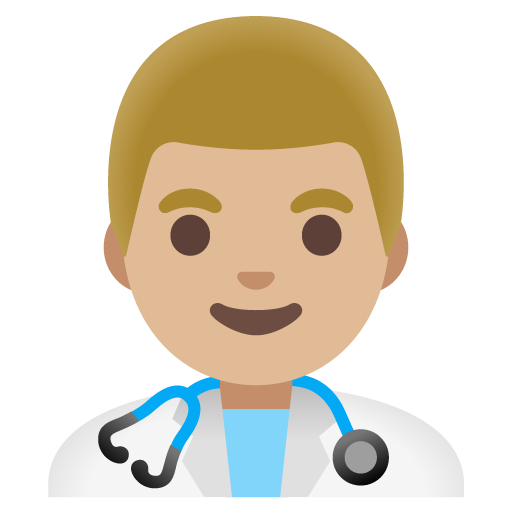 Man Health Worker: Medium-Light Skin Tone, the previous design