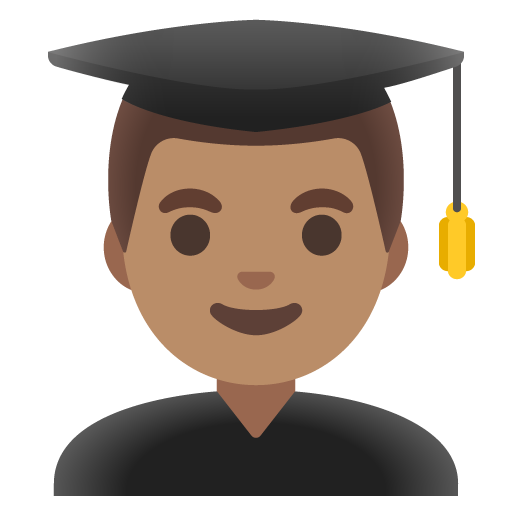 Man Student: Medium Skin Tone, the previous design