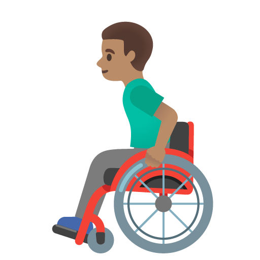 Man in Manual Wheelchair: Medium Skin Tone, the design in this release